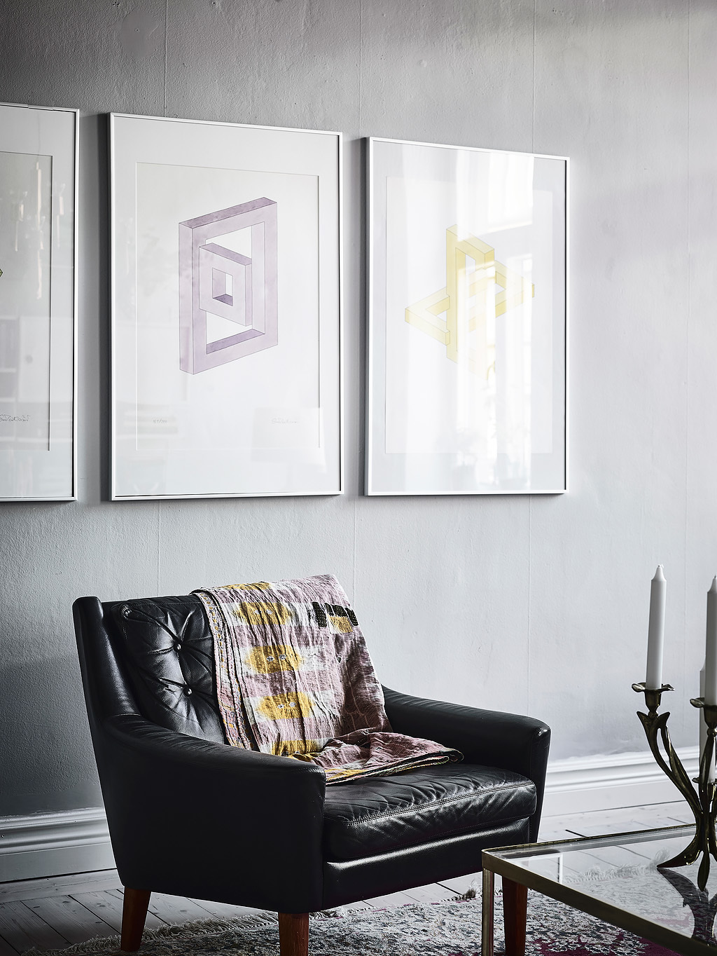Italian verona marble contrasts stylishly against the scandinavian raw wood and sober black magnificent ceilings and original features characterize this