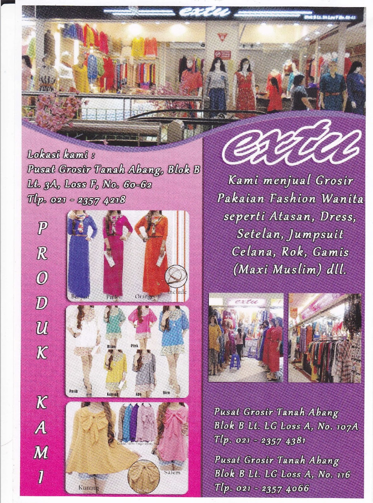Contoh Brosur Pakaian Wanita Terkeren