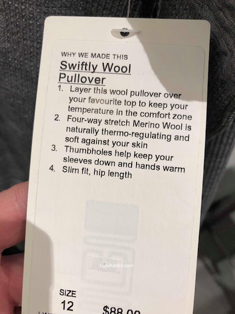 lululemon wool-swiftly-pullover