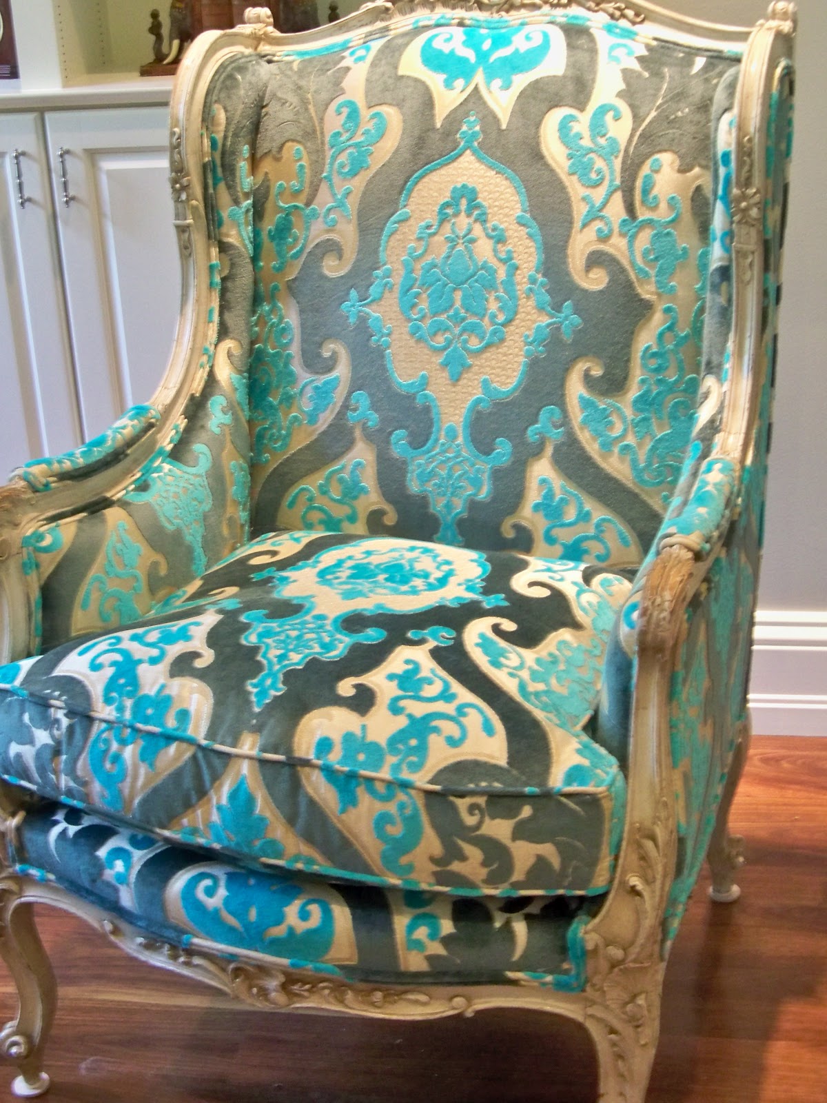 Victoria Dreste Designs An Antique French Wing Chair And Happy Mother's Day
