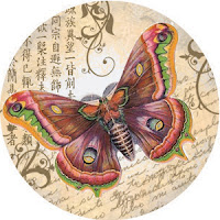 Butterfly image for glass photo pendants or scrapbooking
