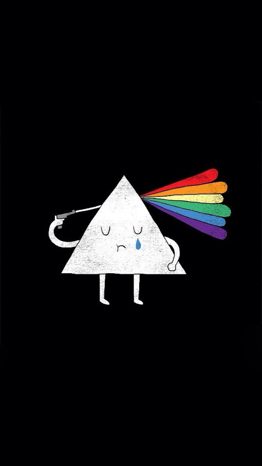 Triangle Shooting Brains Rainbow  Android Best Wallpaper