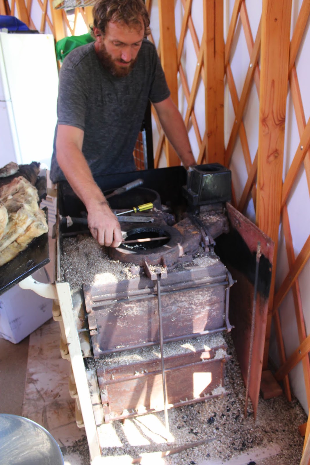 Getting the Aga working A simple living journey