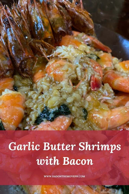 How to make garlic butter shrimps with bacon