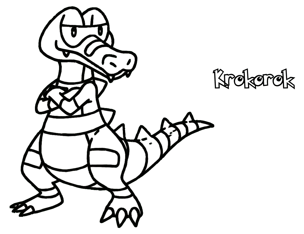 Croconaw Coloring Pages