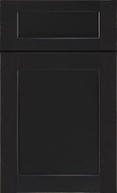 Black Shaker Style Cabinet called Montgomery from Diamond Cabinet Line :: OrganizingMadeFun.com