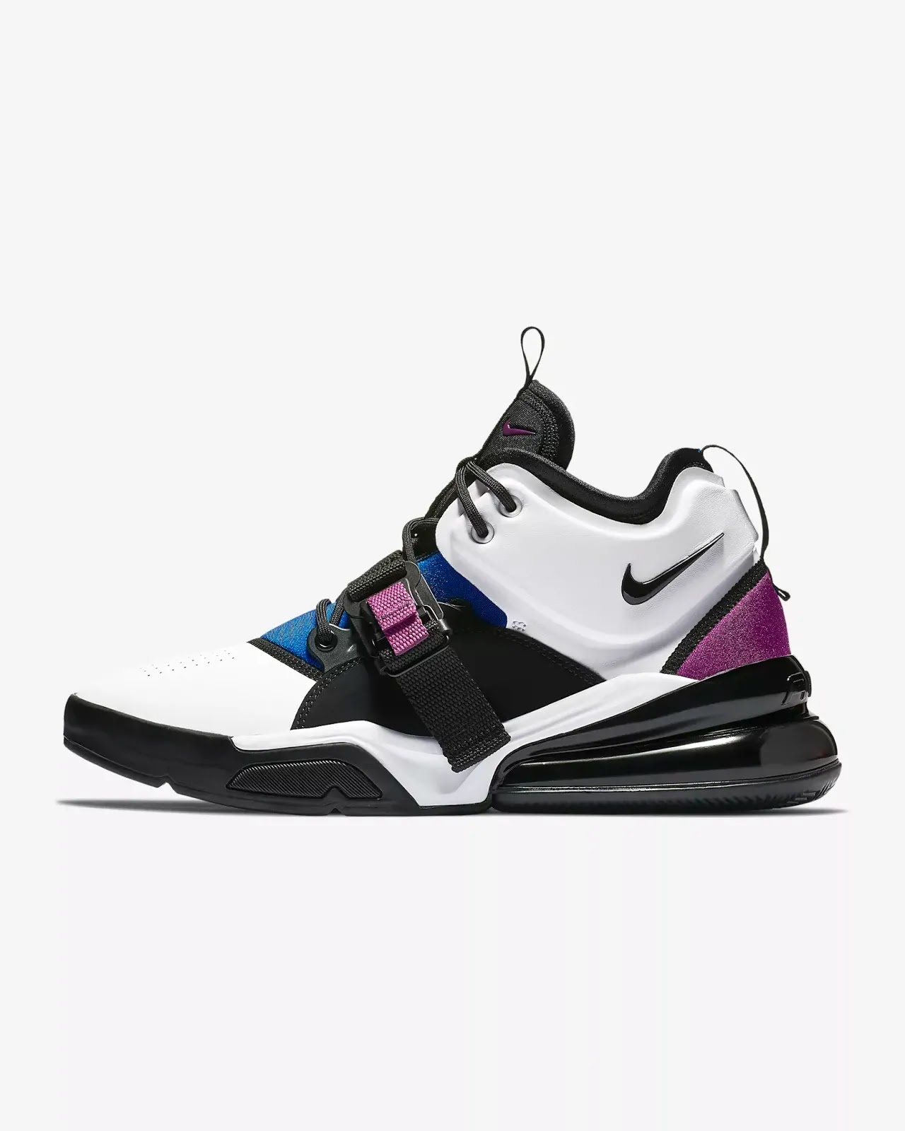 nike air force 270 high blue white
