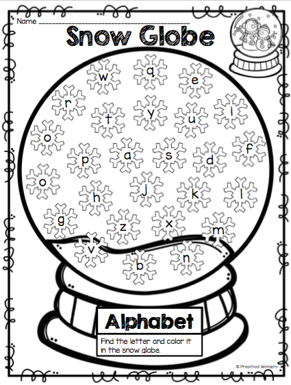 Snow Day Worksheets