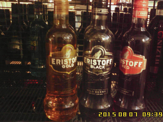 Vodka Eristoff Gold, Black et Red