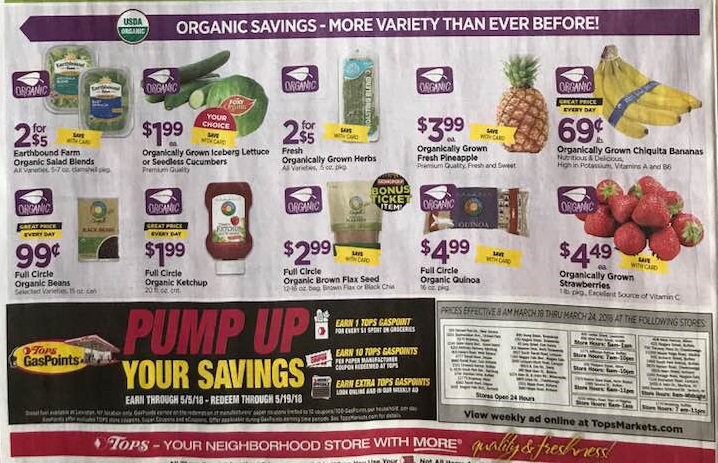 tops markets ad scan and coupon matchups 3 18 thru 3 24 deals and tops supermarket flyer