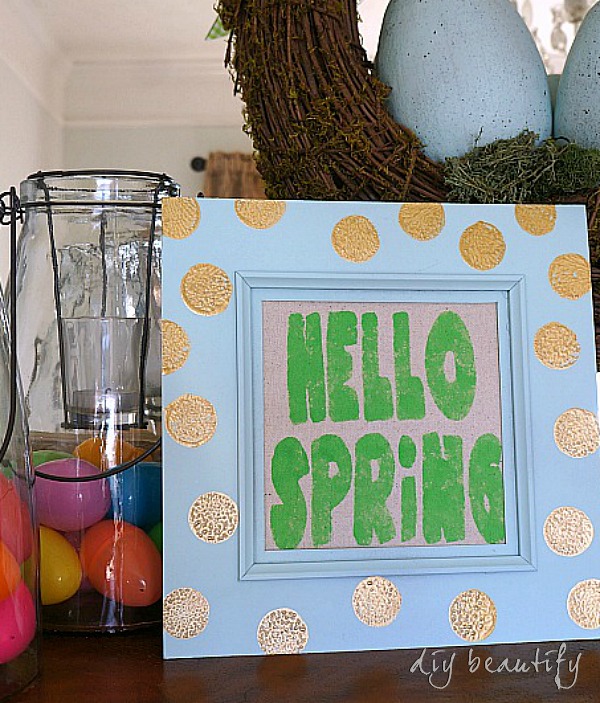Hello Spring sign tutorial | DIY beautify