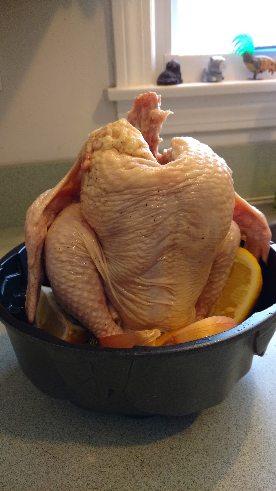 "So what are you making for dinner?" The Bundt Pan Roasted Chicken