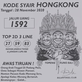 Prediksi Syair Hk 28 November 2020 Pangkalantoto