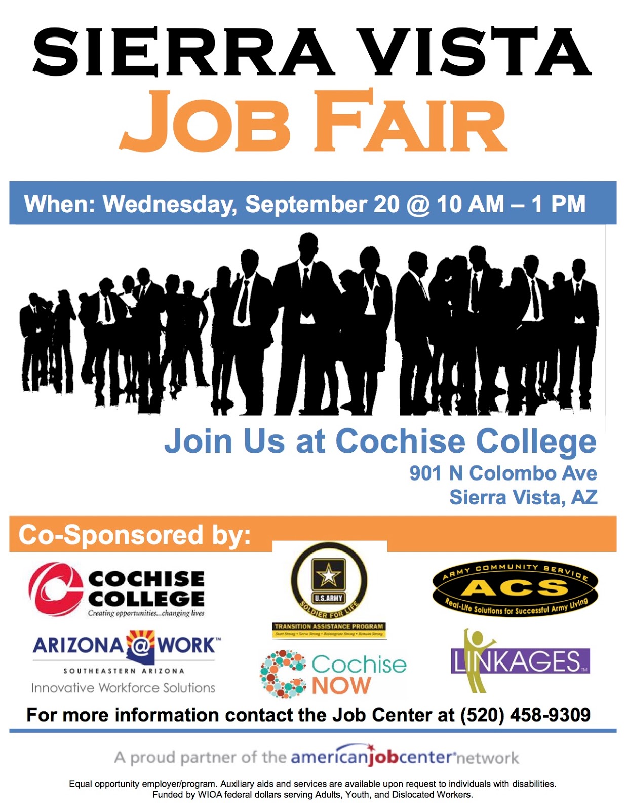 Sierra Vista Job Fair is coming on September 20th!!