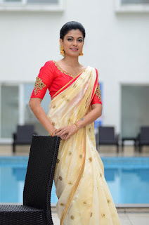 Malayalam Actress Anusree in kerala set saree Photoshoot stills