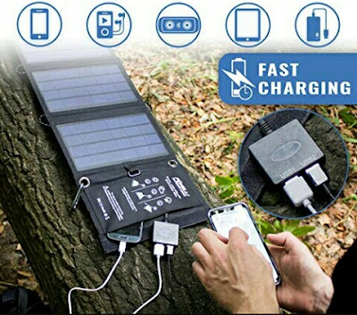 Foxelli Solar Power Bank Mobile Charger