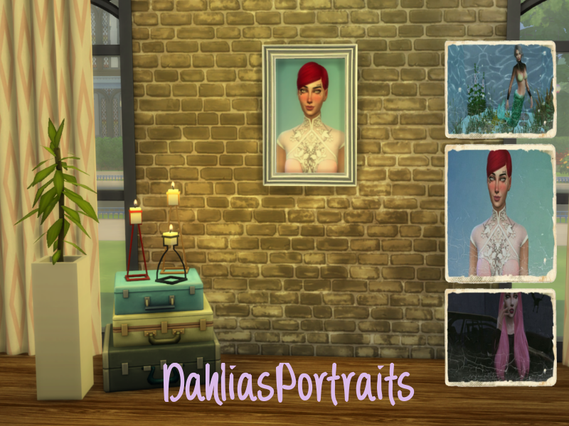 Sims 4 CC's The Best Dahlias Portraits by ChiLLis Sims
