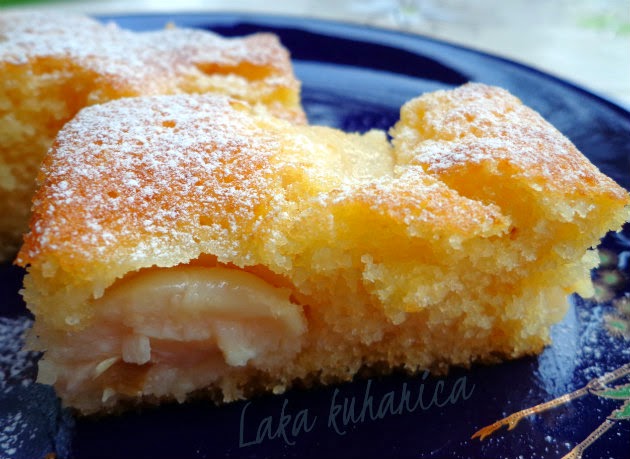 Lychee butter cake by Laka kuharica: simple, rich and fragrant cake with exotic lychees and a dash of rose water.