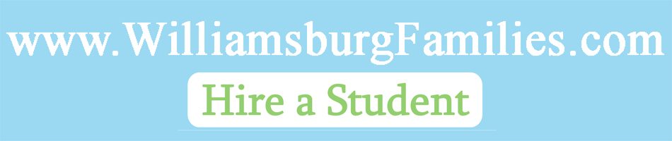 Hire a College Student in Williamsburg Virginia, William & Mary