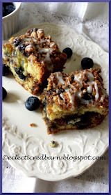 Eclectic Red Barn:Coffee Cake withBlueberries and a Nut Streusel
