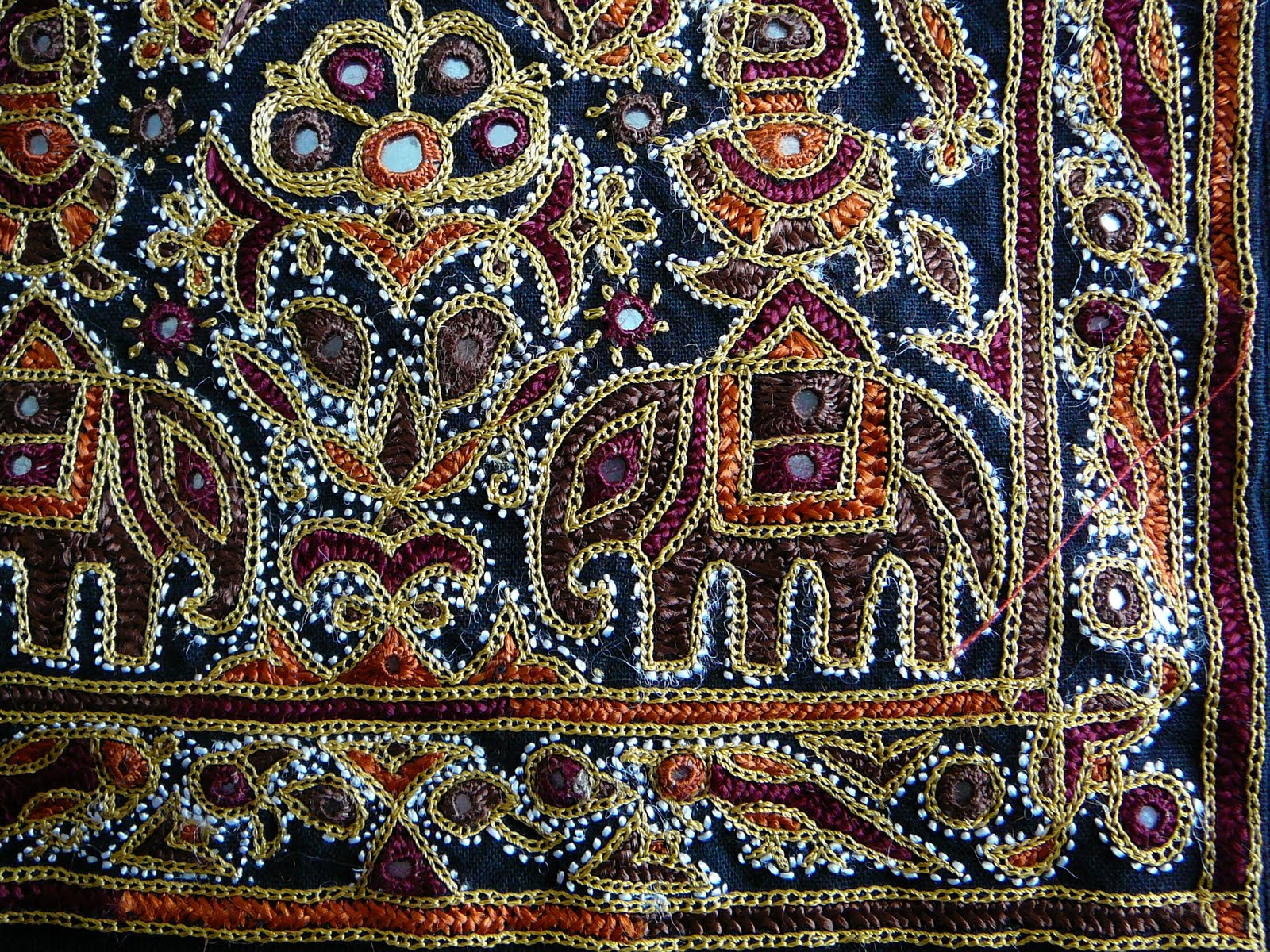 Hand embroidery from kutch india  mary  patch