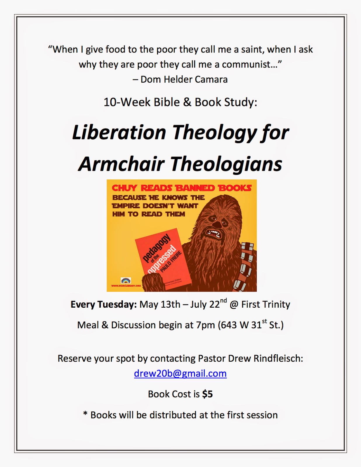 First Trinity Chicago Liberation Theology for Armchair Theologians