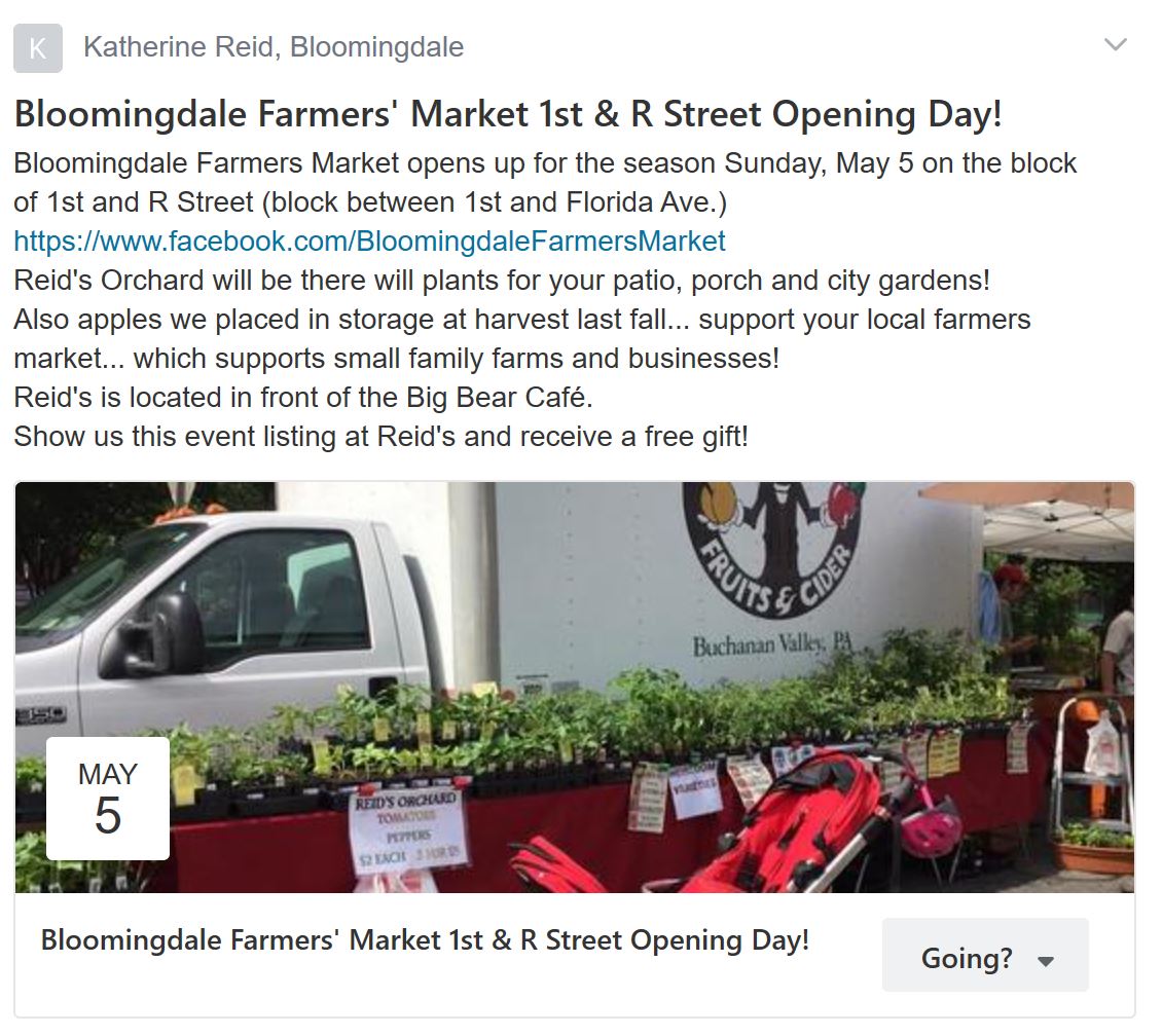 bloomingdale Bloomingdale Farmers Market returns on Sunday, 05052019