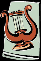 U shaped lyre Harp