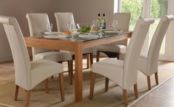 Beautiful examples of leather chairs for dining room!