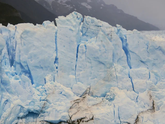 Close up image of the ice of Perito Moreno Glacier