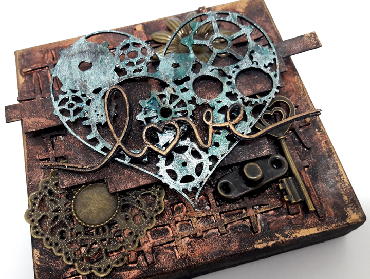 scrap and craft steampunk altered box with einat kessler
