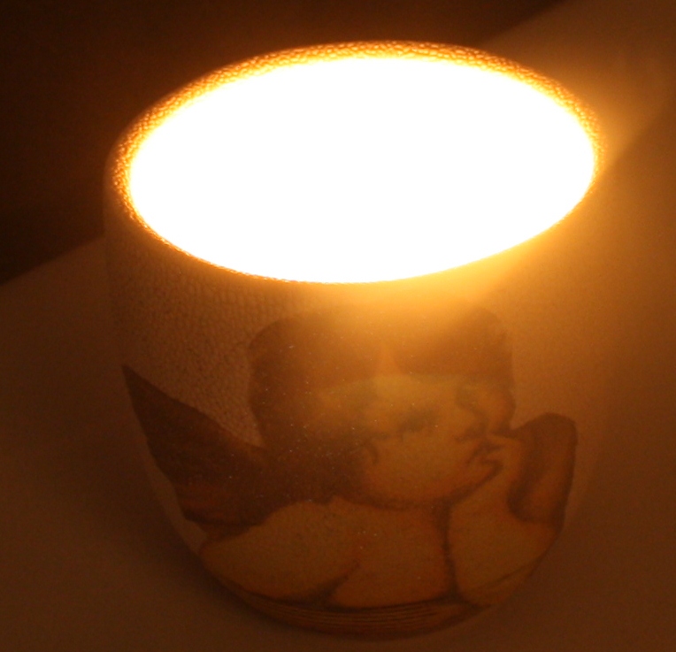 votive candle for Rorate mass