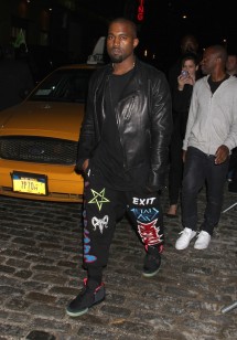 The Baked Apple: Spotted:Kanye West wears KTZ Pants at Versace Store