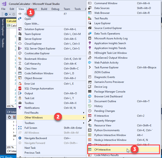 C# Interactive in Visual Studio - DZone