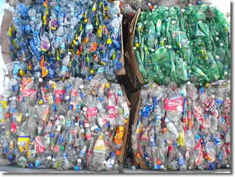 Reciclaje de las botellas plasticas