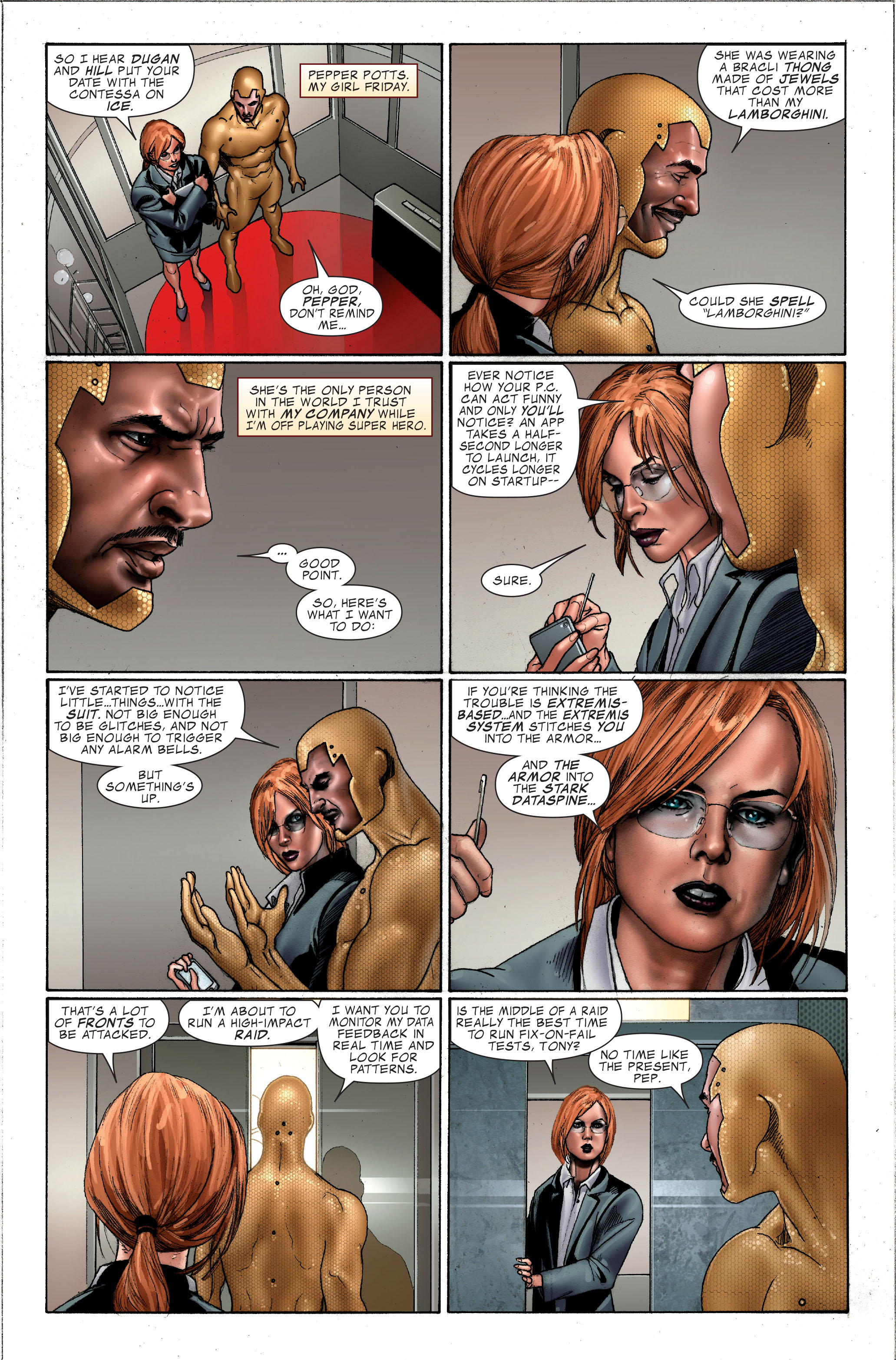 Invincible Iron Man (2008) 1 Page 19