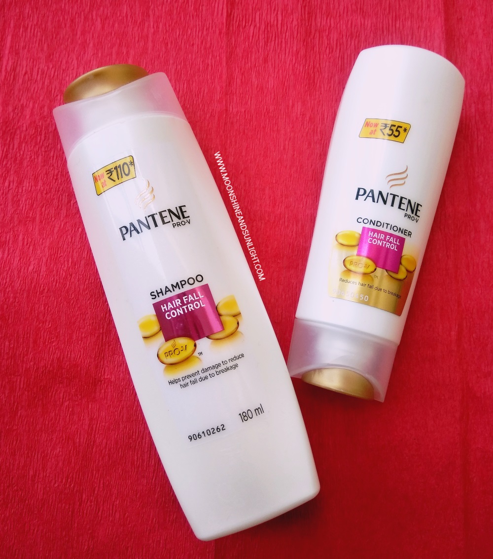 14daychallenge With Pantene Pro V Hair Fall Control Shampoo And Conditioner Indian Fashion And Lifestyle Blogger Moonshine And Sunlight