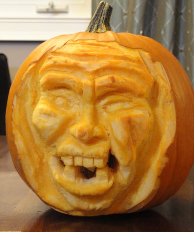 Kayboo Creations: My First 3D Pumpkin Carving