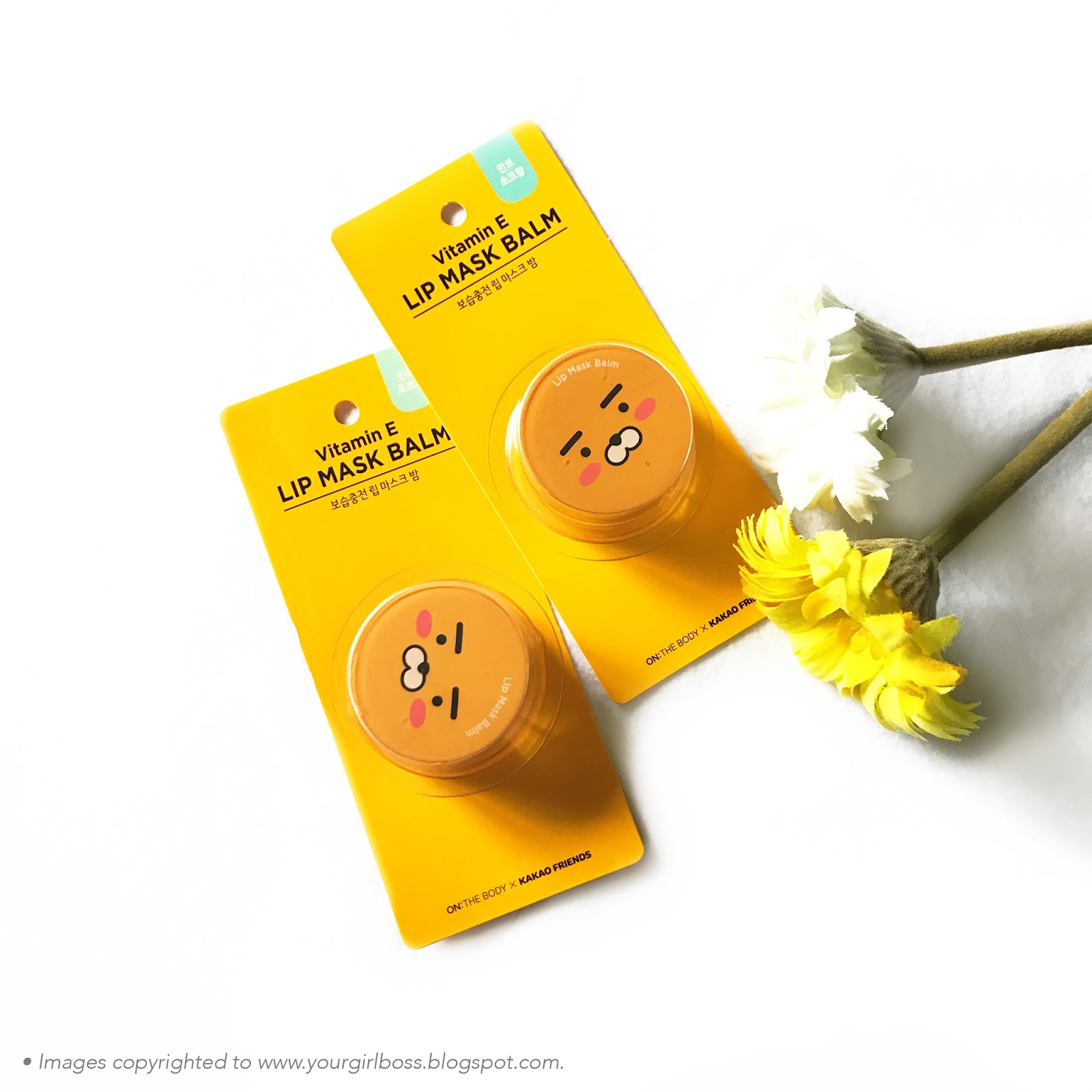 On The Body x Kakao Friends Lip Mask Balm Review Jean Kuah's Beauty Blog