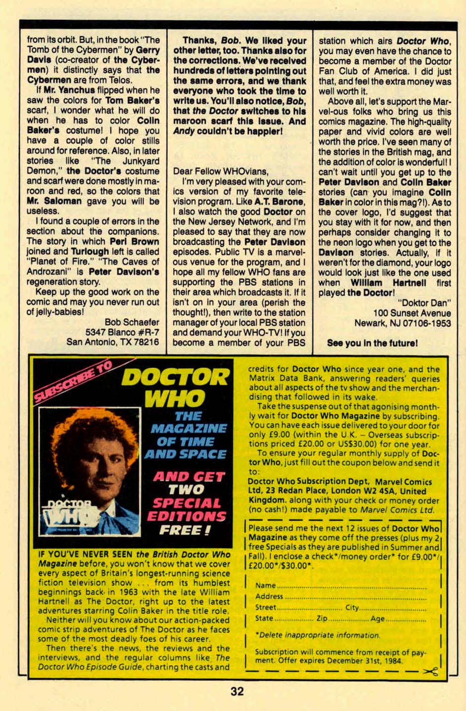 Read online Doctor Who (1984) comic -  Issue #9 - 34