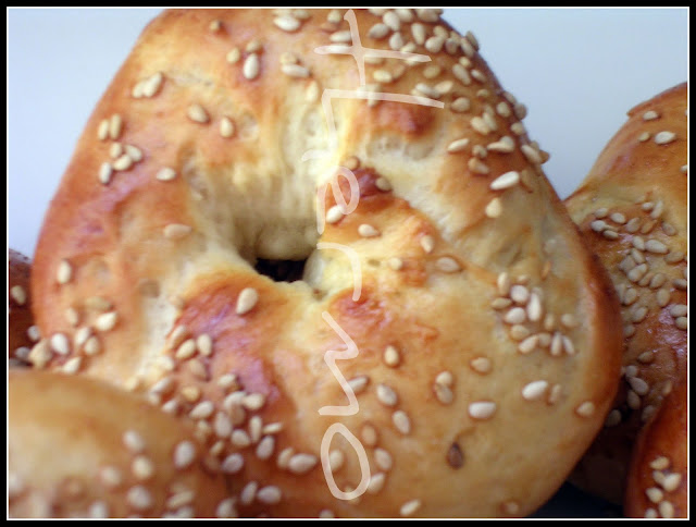 Bagels Olor a hierbabuena receta casera de bollitos de pan, bagels