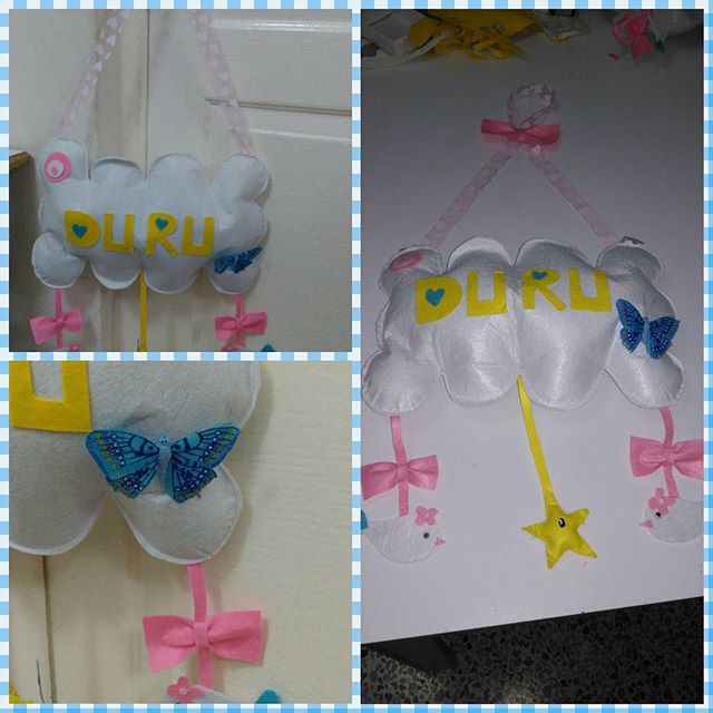 İki Prensli Annenin Renkli Dünyası Kolay keçe çalışmaları.(Keçeden