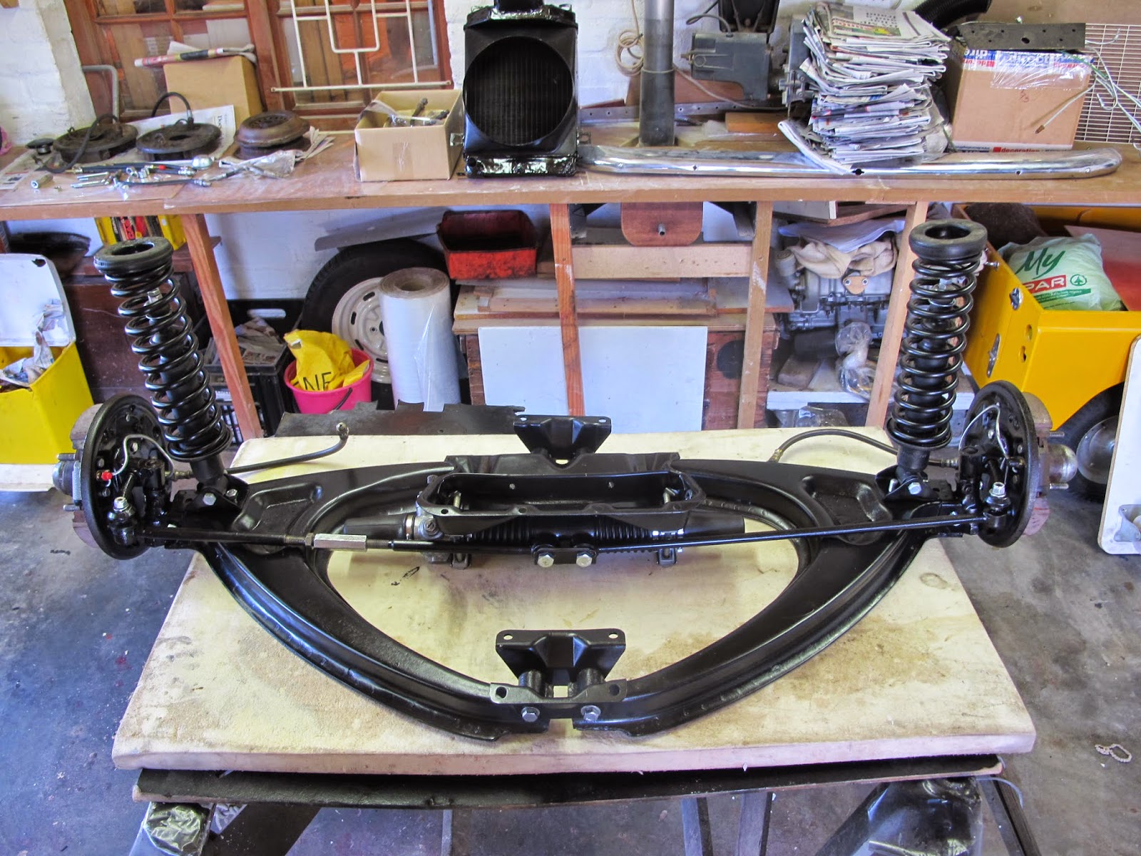 CKD Boats Roy Mc Bride Hillman Imp front suspension rebuild