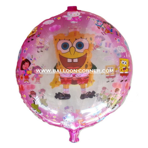 Balon Foil Karakter Spongebob 2 in 1