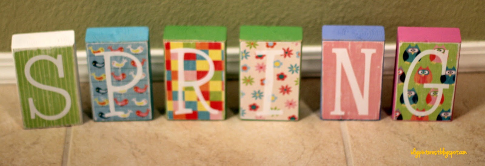 SPRING Blocks - I Dig Pinterest