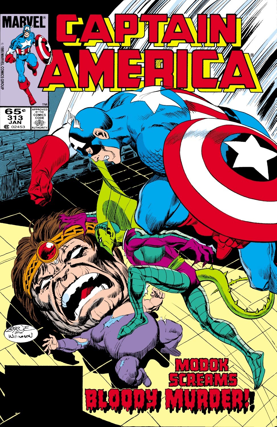 Read online Captain America (1968) comic -  Issue #313 - 1