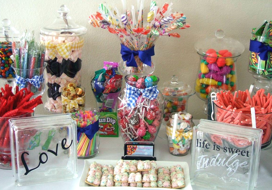 Centros de mesa para boda: Ideas para mesa de dulces en una boda