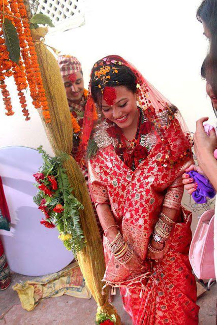 Prakriti Shrestha in Bride Dress