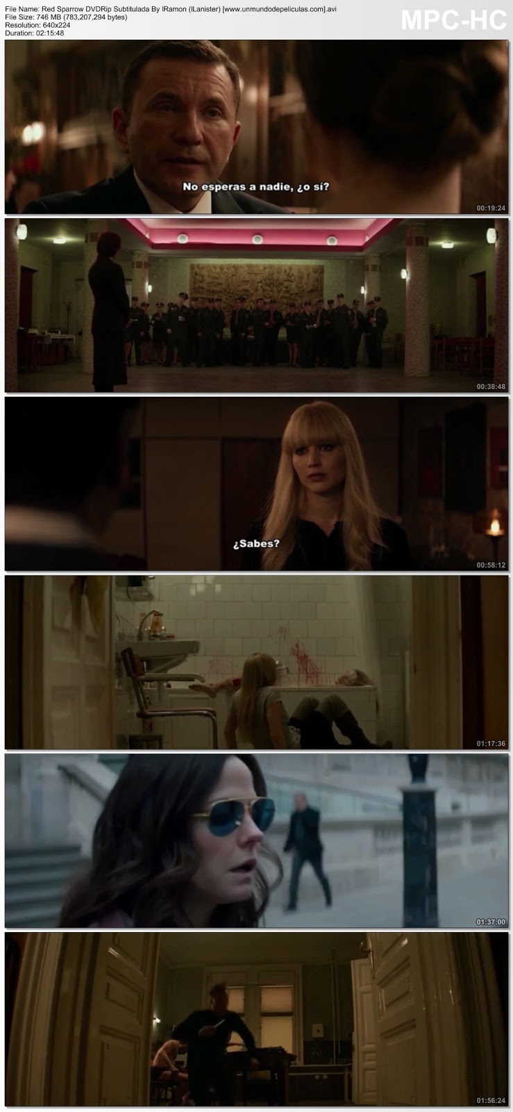 Capturas de la película.