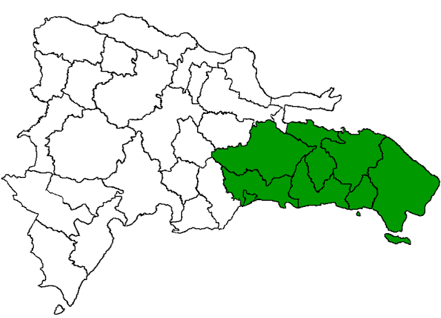 La población Dominicana Región Este de la República Dominicana